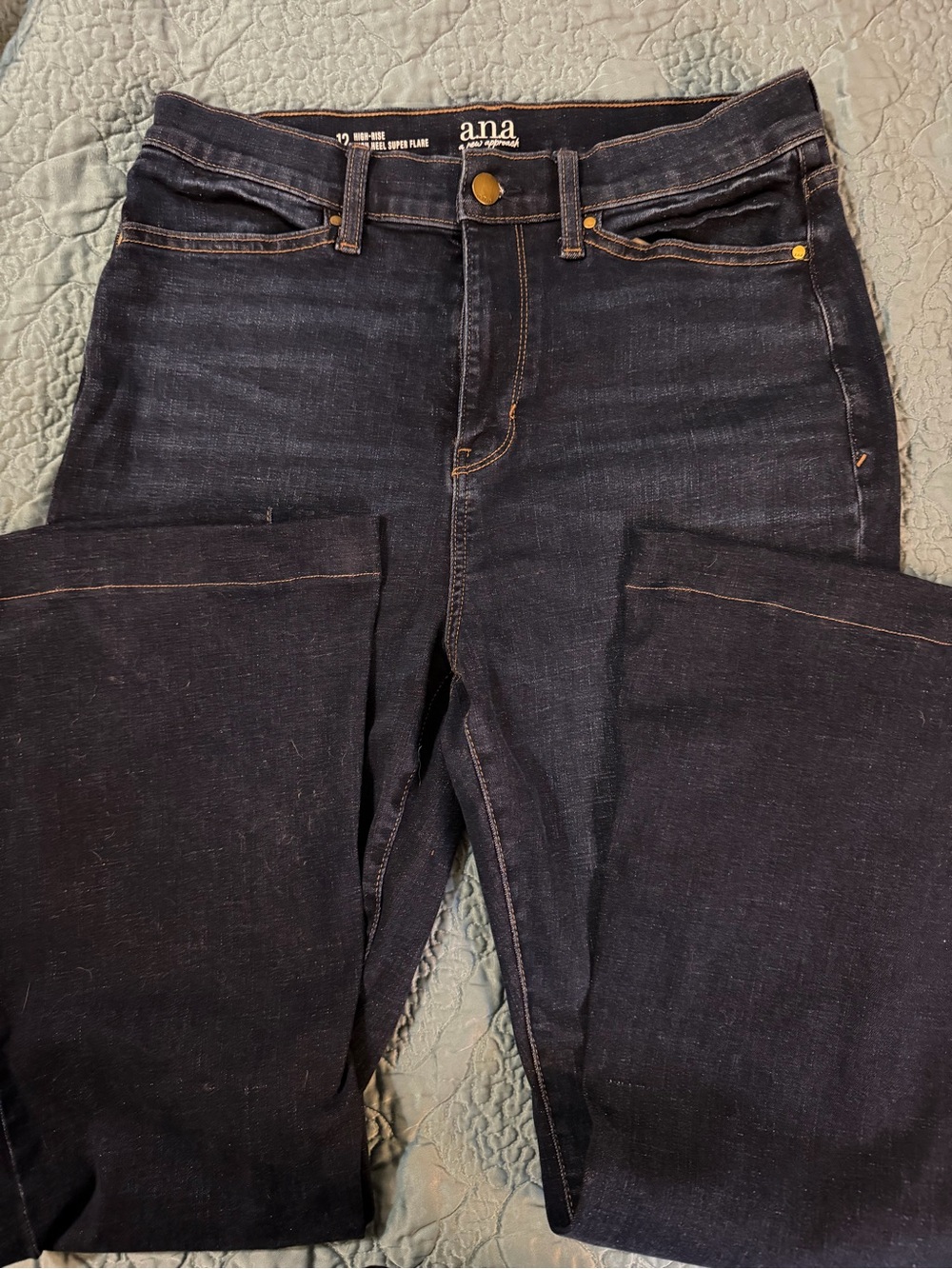 ANA Dark Wash high rise super flare Jeans - Dark Indigo.  Never worn